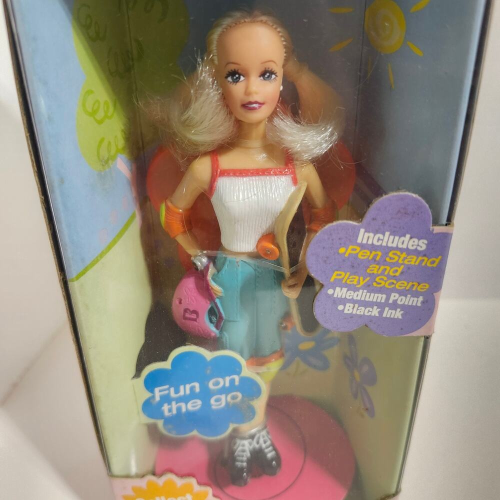 2001 Barbie Fashion Doll Pen Fun on the Go RoseArt #6718 NIB Y2K